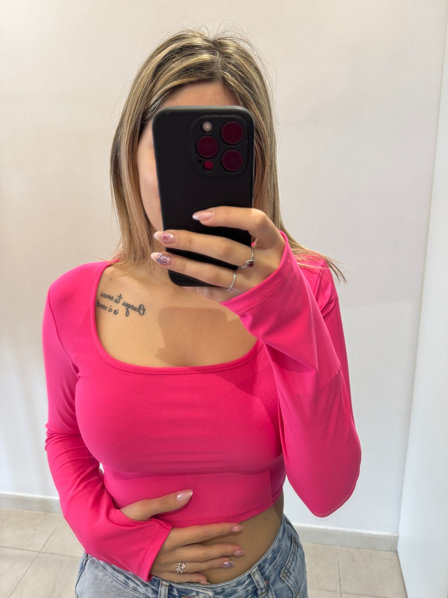 Top a maniche lunghe